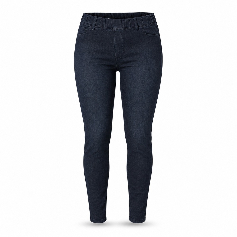 Eileen Fisher Organic Cotton Denim Jeggings Blue Dark Wash Stretch XL NWT